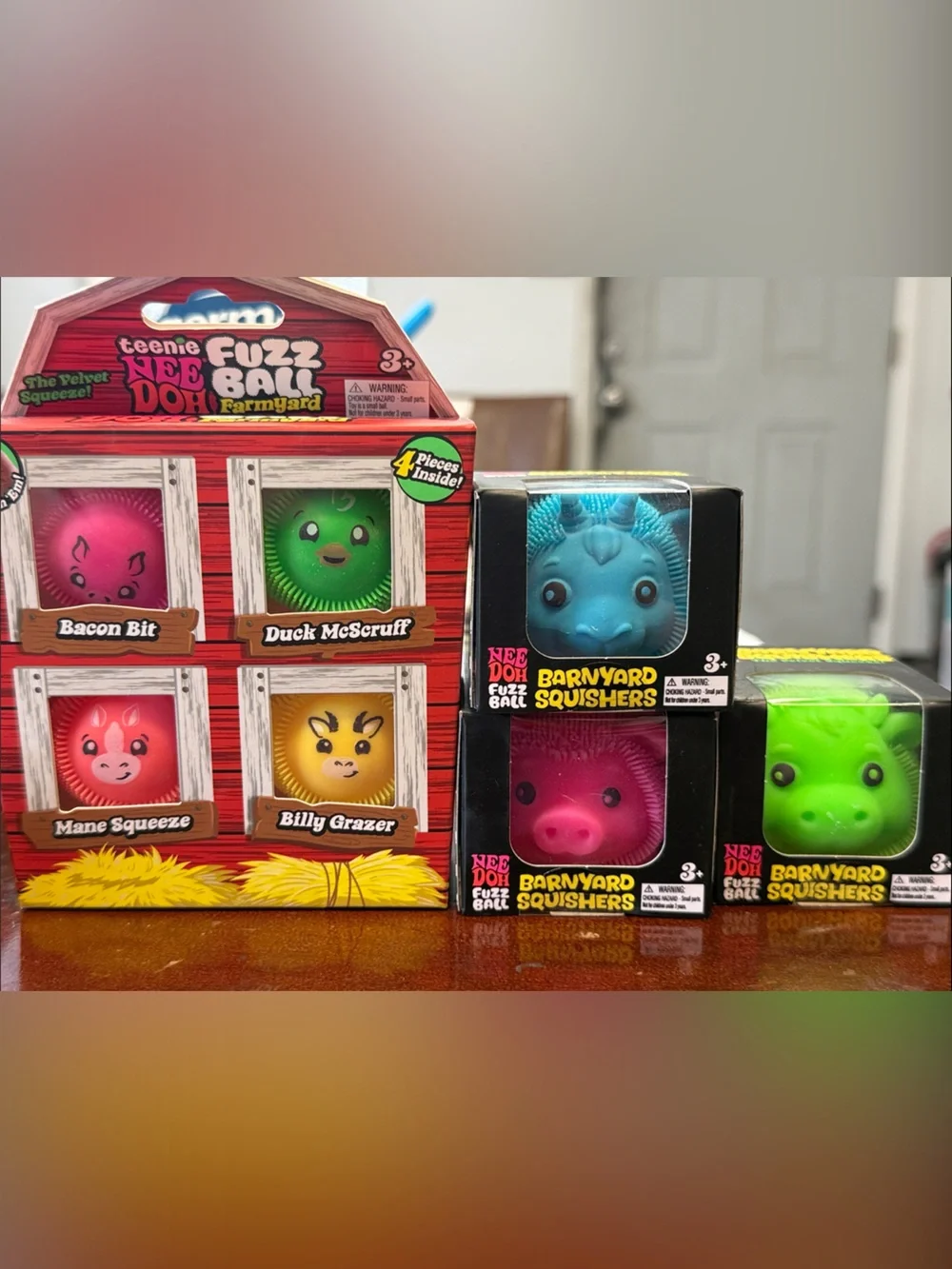 Complete Barnyard Squishers Toy Set - Pink, Yellow, Green, Blue Tractor Supply